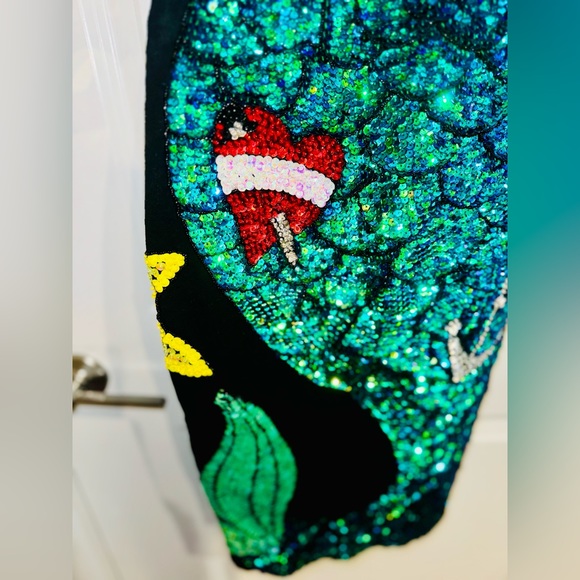 ~SUPER RARE~ DISCOUNT UNIVERSE True Love Mermaid Multicolor Sequin Ariel Dress - Picture 10 of 12